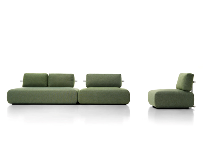 COSY - Modular fabric garden sofa _ MDF Italia